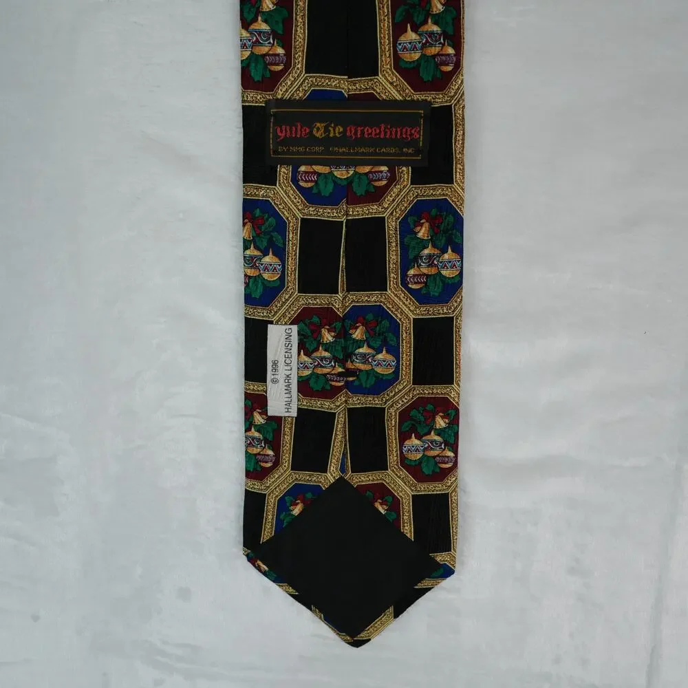 Vintage Hallmark Christmas Neck Tie Yule Tie Greetings 4